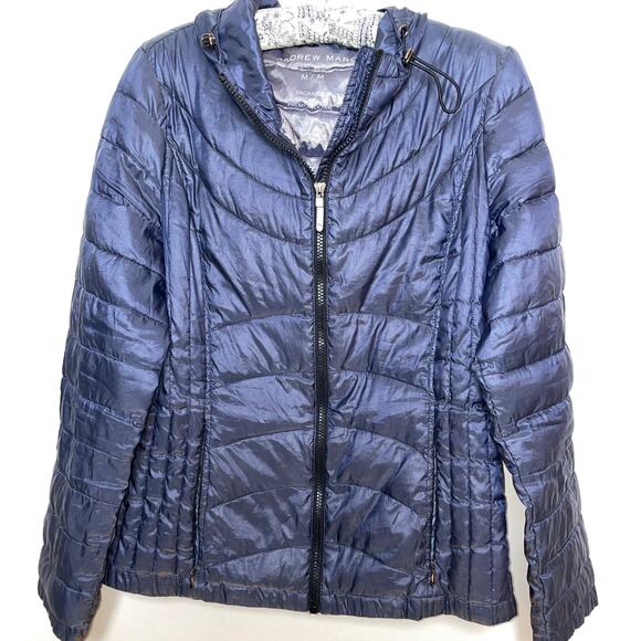 Andrew Marc Packable Lightweight Premium Down Jacket - Size M - Picture 1 of 8